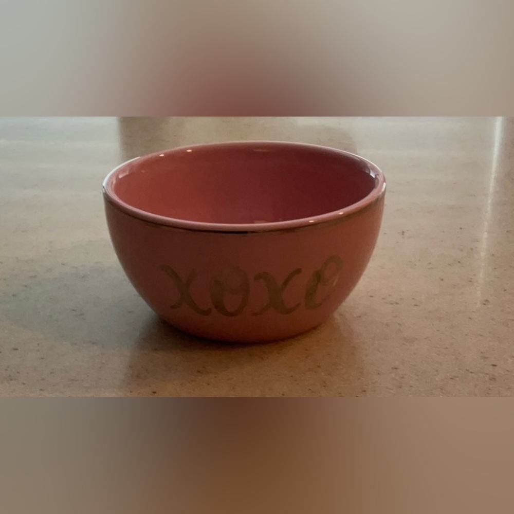 Pink XOXO 💋 TRINKET Bowl
